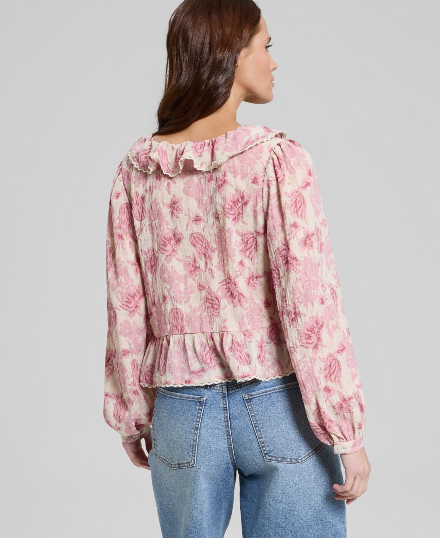 Women's Ruffled Peplum Top