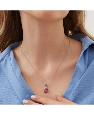 Oval Red Opal High Quality Sterling Silver Pendant Necklace