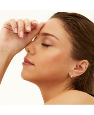 Semi Hoop Knot Sterling Silver Earrings