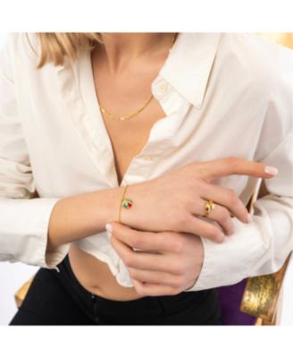 New Hug Ring With Hands Sterling Silver and Gold Plated