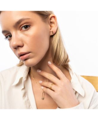 Bar Stud Plain Earrings Sterling Silver