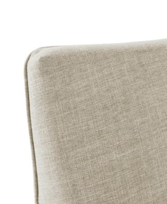 London 28"W Upholstered Skirted Swivel Armchair with Lumbar Pillow