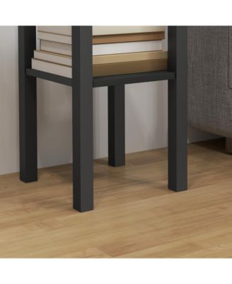 2-Tier Side Table with Drawer Shelf, End Table,