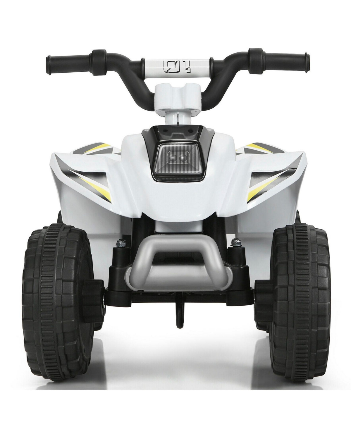 Sugift 6V Kids Electric Atv 4 Wheels Ride-On Toy-White