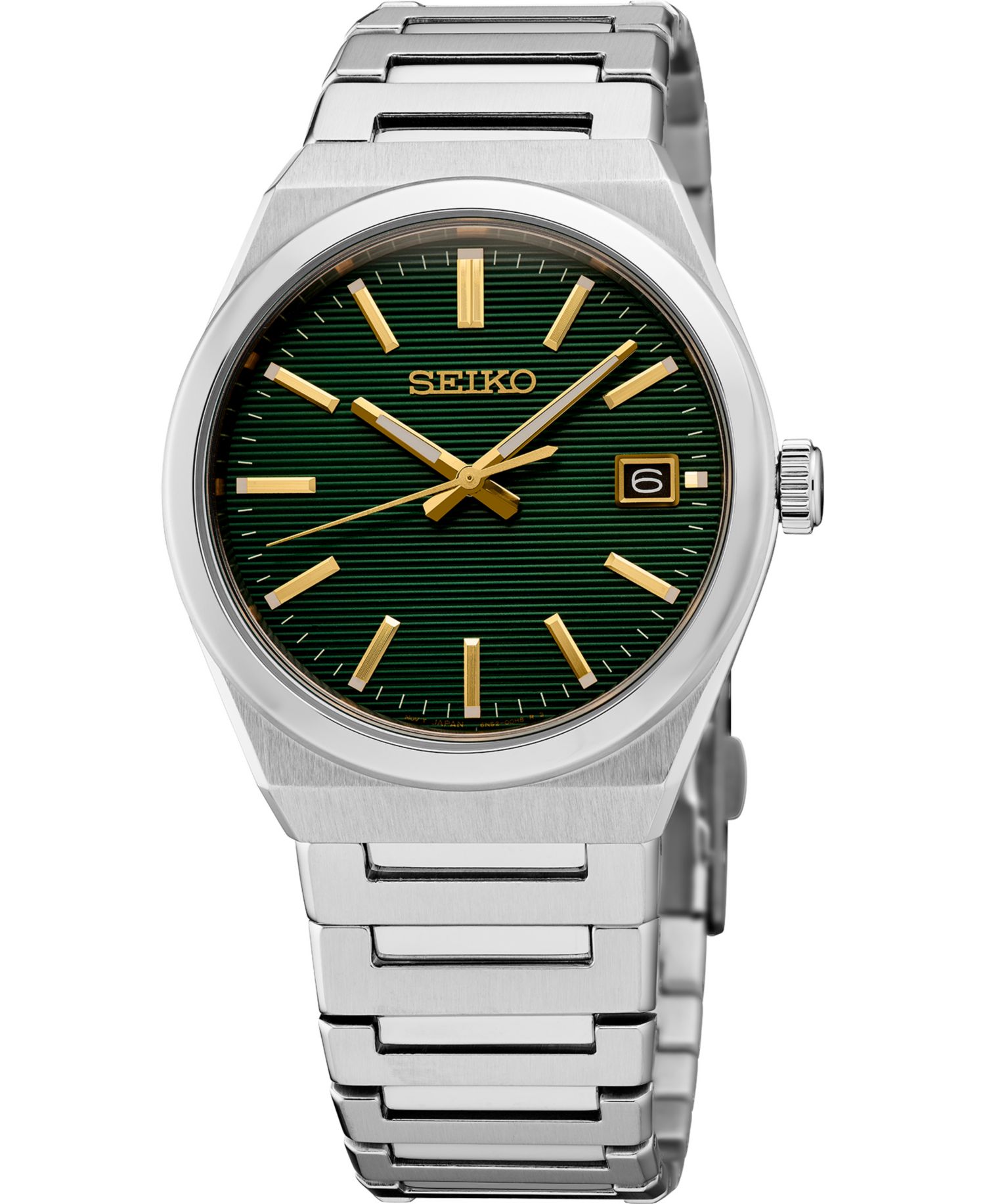 Men's Essentials Silver Stainless Steel Bracelet Watch, 38.9mm