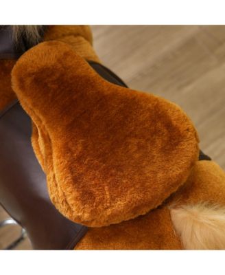 Ride on Horse, Walking Horse Toy, Kids Plush Riding Pony w/ Wheels