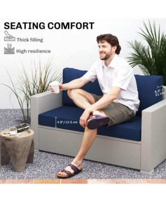 5 in Patio Furniture Cushions Outdoor Loveseat Cushions