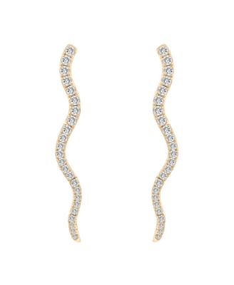 Wrapped in Love Diamond Wavy Drop Earrings 1 ct tw in 14k White Gold Exclusively at Macys - Yellow Gold 2475$