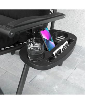 Zero Gravity Lounge Chair Set Padded Outdoor Recliner Chair,