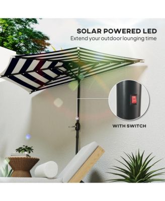 Half Patio Umbrella, UPF 30+ Balcony Umbrella