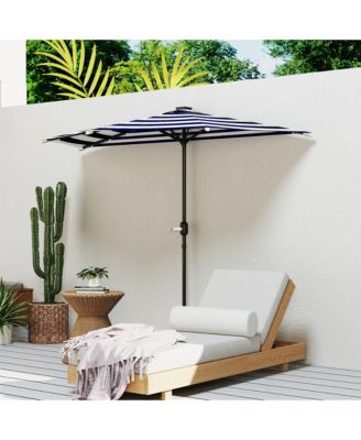 Half Patio Umbrella, UPF 30+ Balcony Umbrella