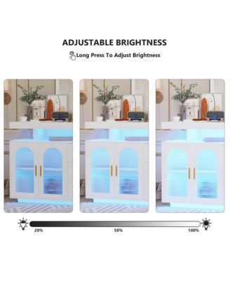 Buffet Cabinet with Wireless Charging & Motion Sensor