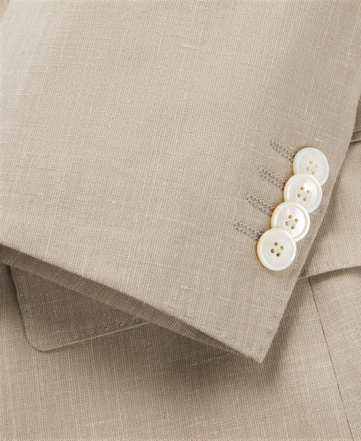 Boss by Hugo Men's Micro-Patterned Linen Blend Slim-Fit Suit