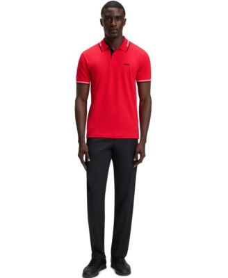 Men's Branding Stretch-Cotton Slim-Fit Polo Shirt