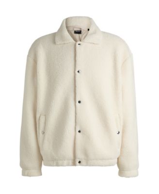 Men's Teddy Fabric Regular-Fit Jacket