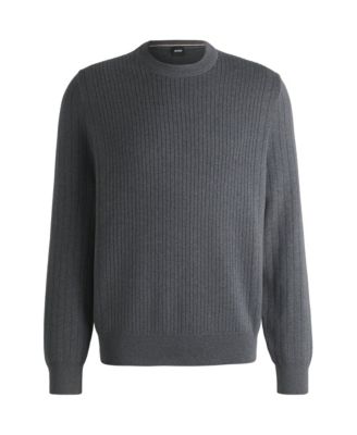 Men's Vertical Striped Regular-Fit Sweater