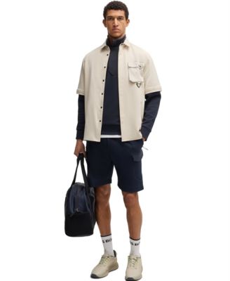 Men's Hopsack Panelling Super-Stretch Shorts