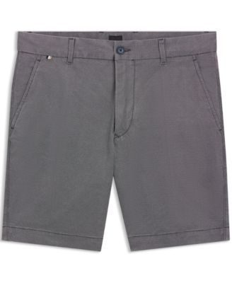 Men's Micro-Patterned Stretch Cotton Slim-Fit 8" Shorts