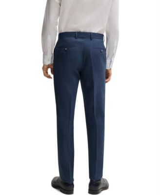 Men's Patterned Stretch Wool Slim-Fit Three-Piece Suit