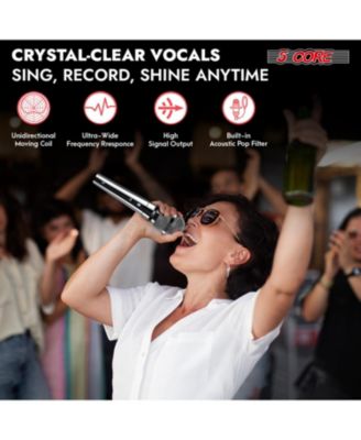 Microphone XLR Dynamic Karaoke Singing Handheld Microfono Professional Vocal DJ Music Mic - 2PCS