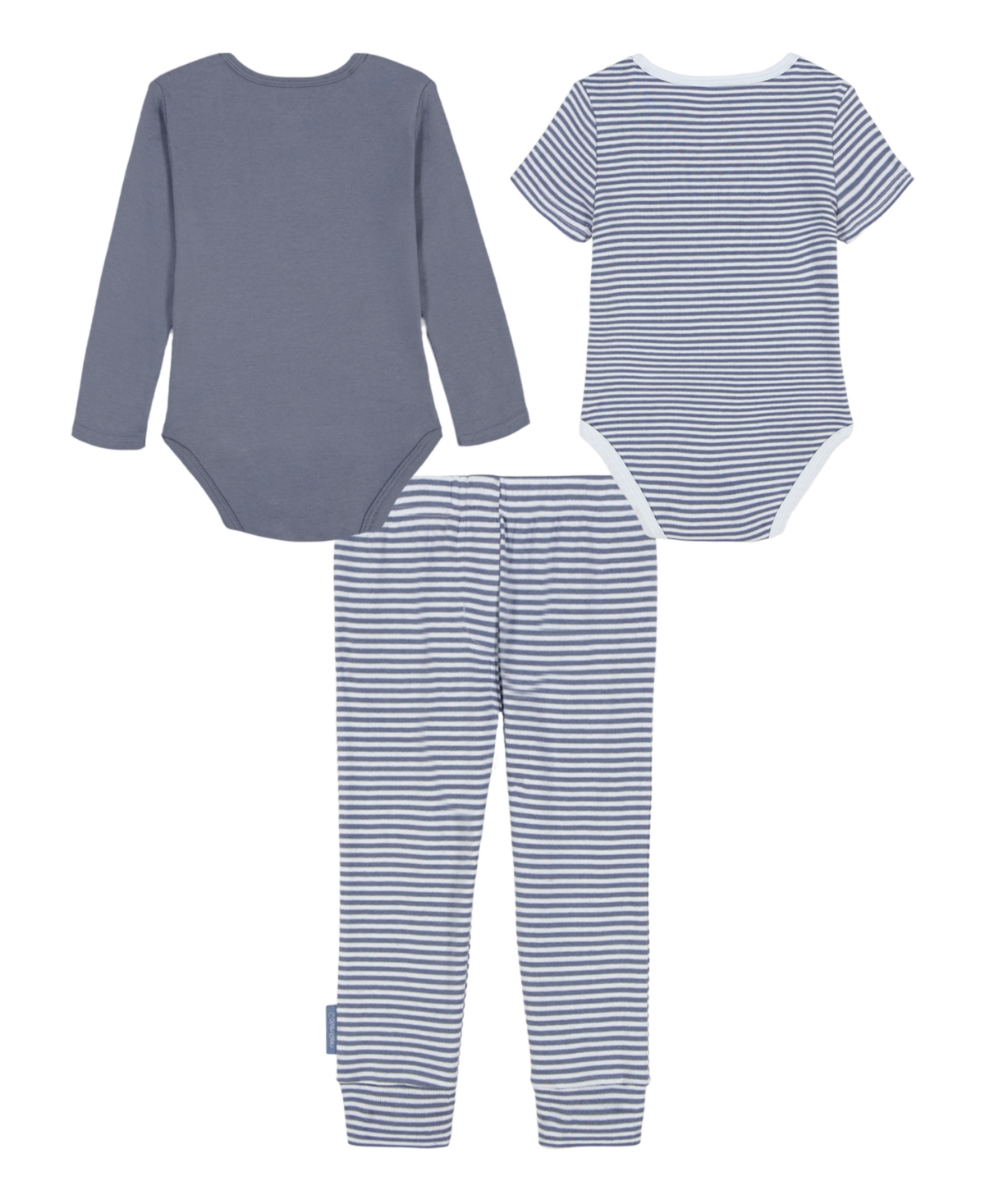 Calvin Klein Baby Boys Long-sleeve Bodysuit, Bodysuit And Leggings, 3-piece Set In Gray