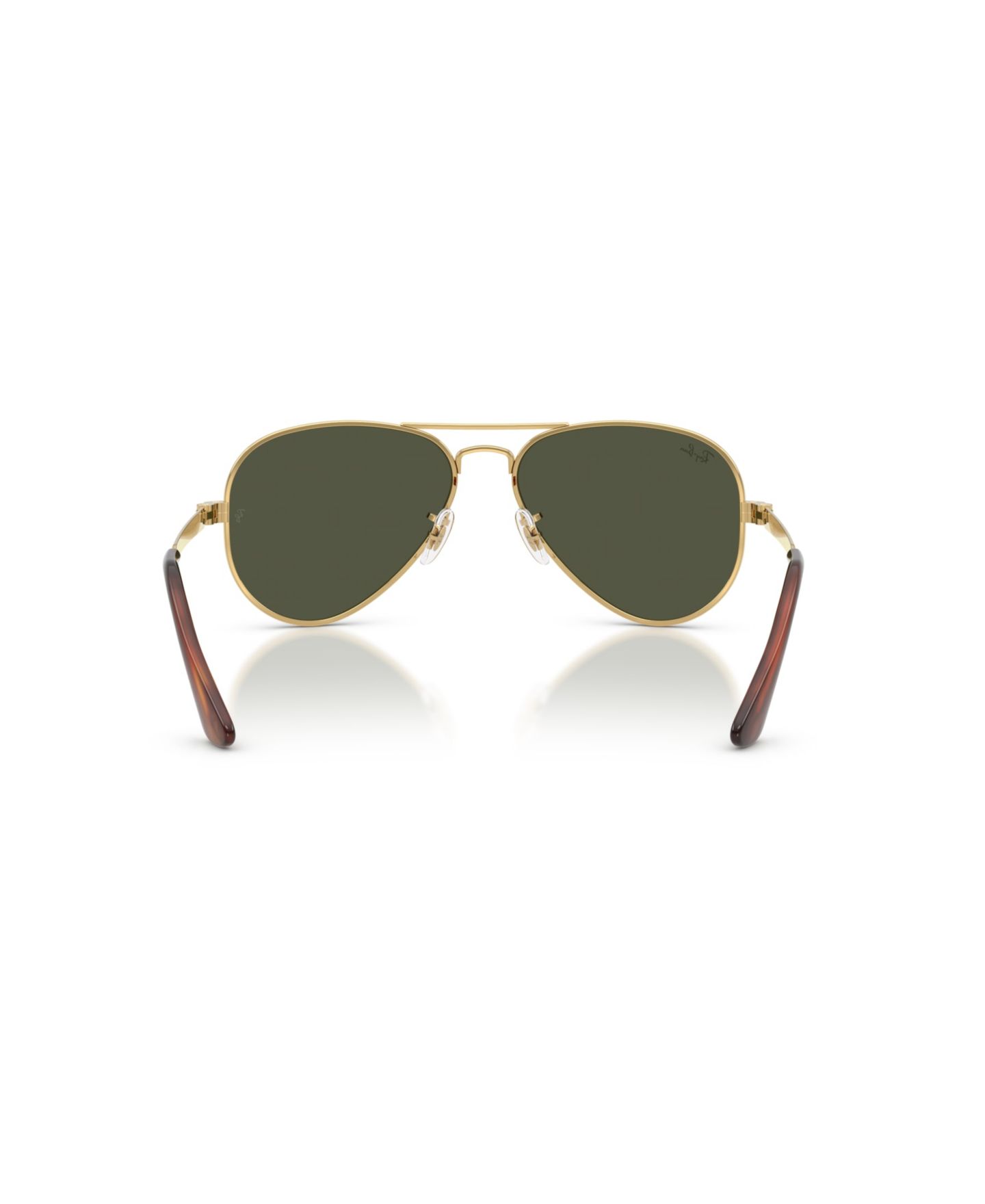 Солнцезащитные очки Ray-Ban Unisex Pilot Sunglasses, Aviator Max RB3925, цвет: Золотой / Зелёный — фото 4
