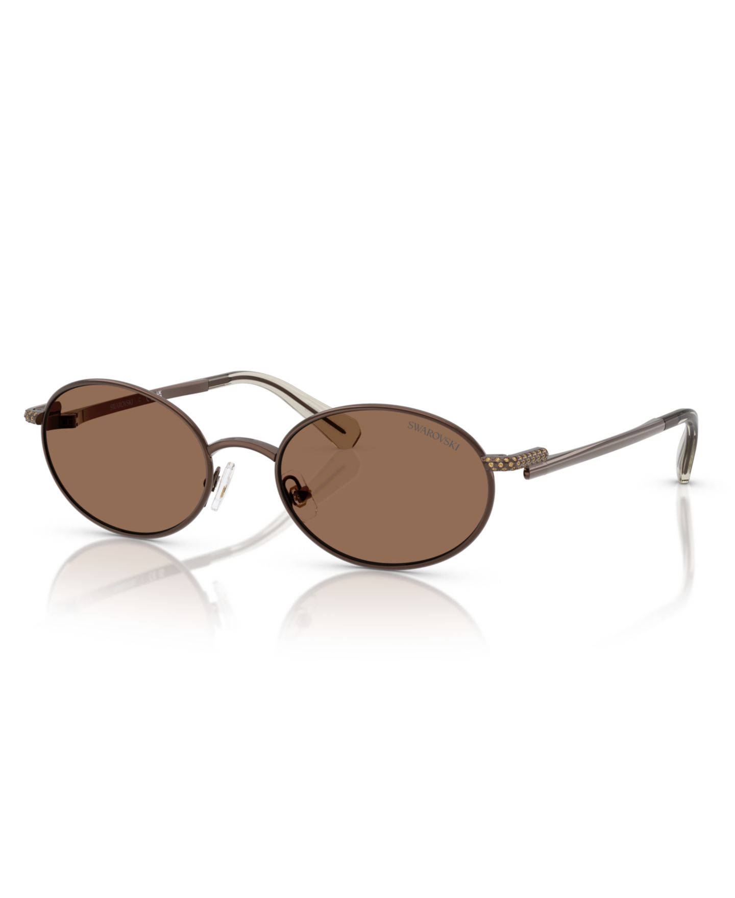 Женские солнцезащитные очки Swarovski Sunglasses, SK7033, цвет: Коричневый — фото 1