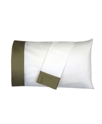 Long Staple Cotton 2 Piece Cuff Pillowcase Set
