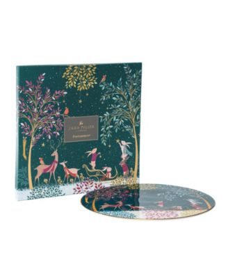 Sara Miller Woodland Tales Deer Robin Serving Plate