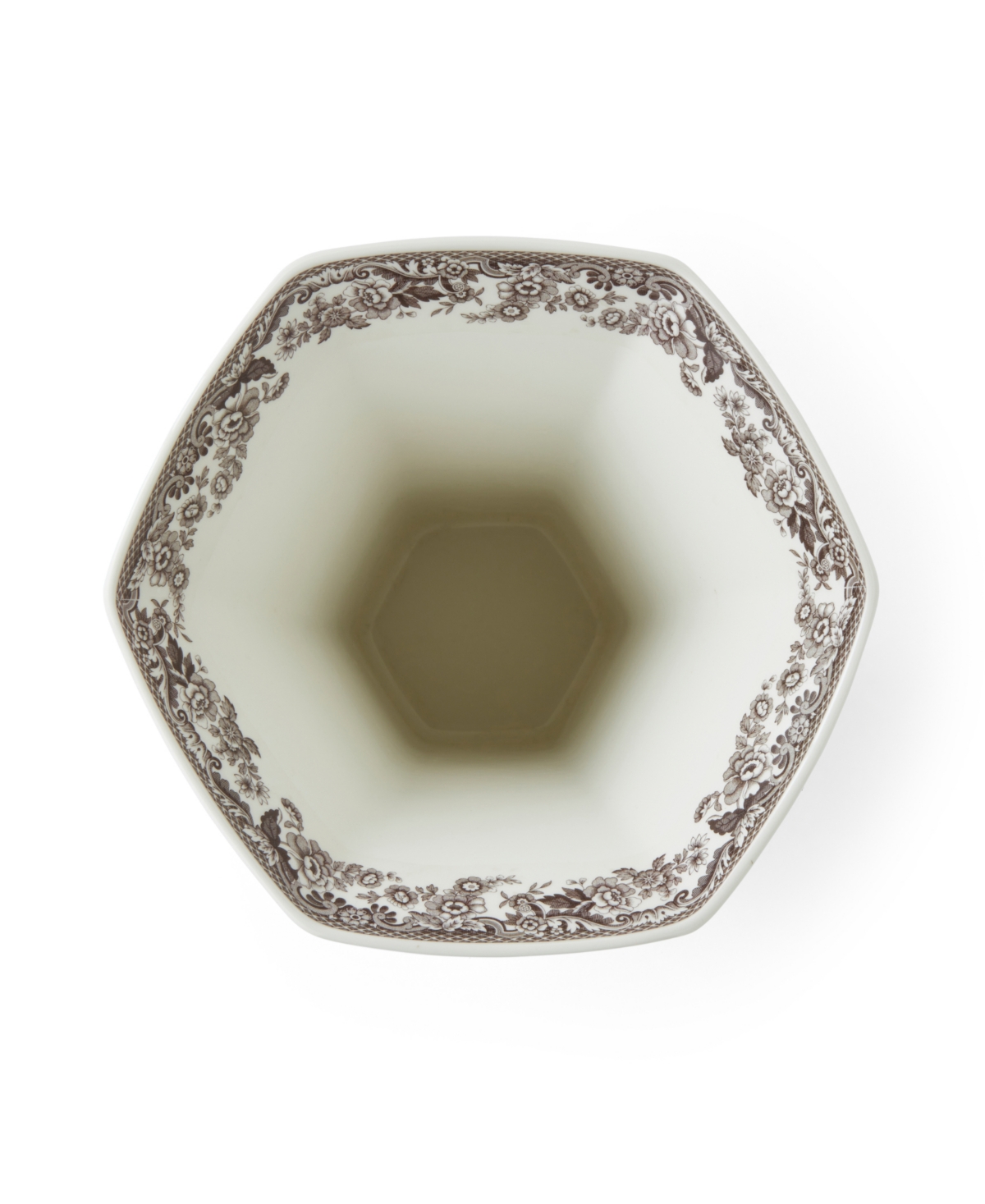 Spode Woodland Hexagonal 10.6" Vase In Multi