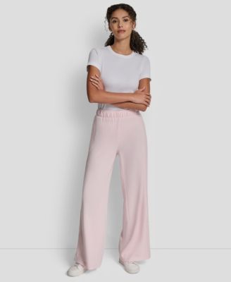 Petite Sequin Mid-Rise Wide-Leg Pants