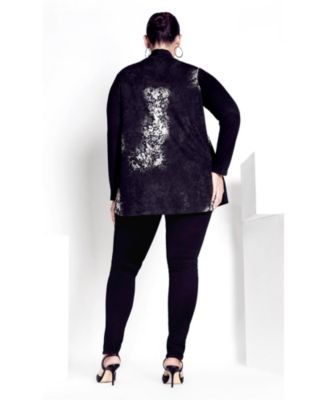 Women's Hacci Print Duet Top