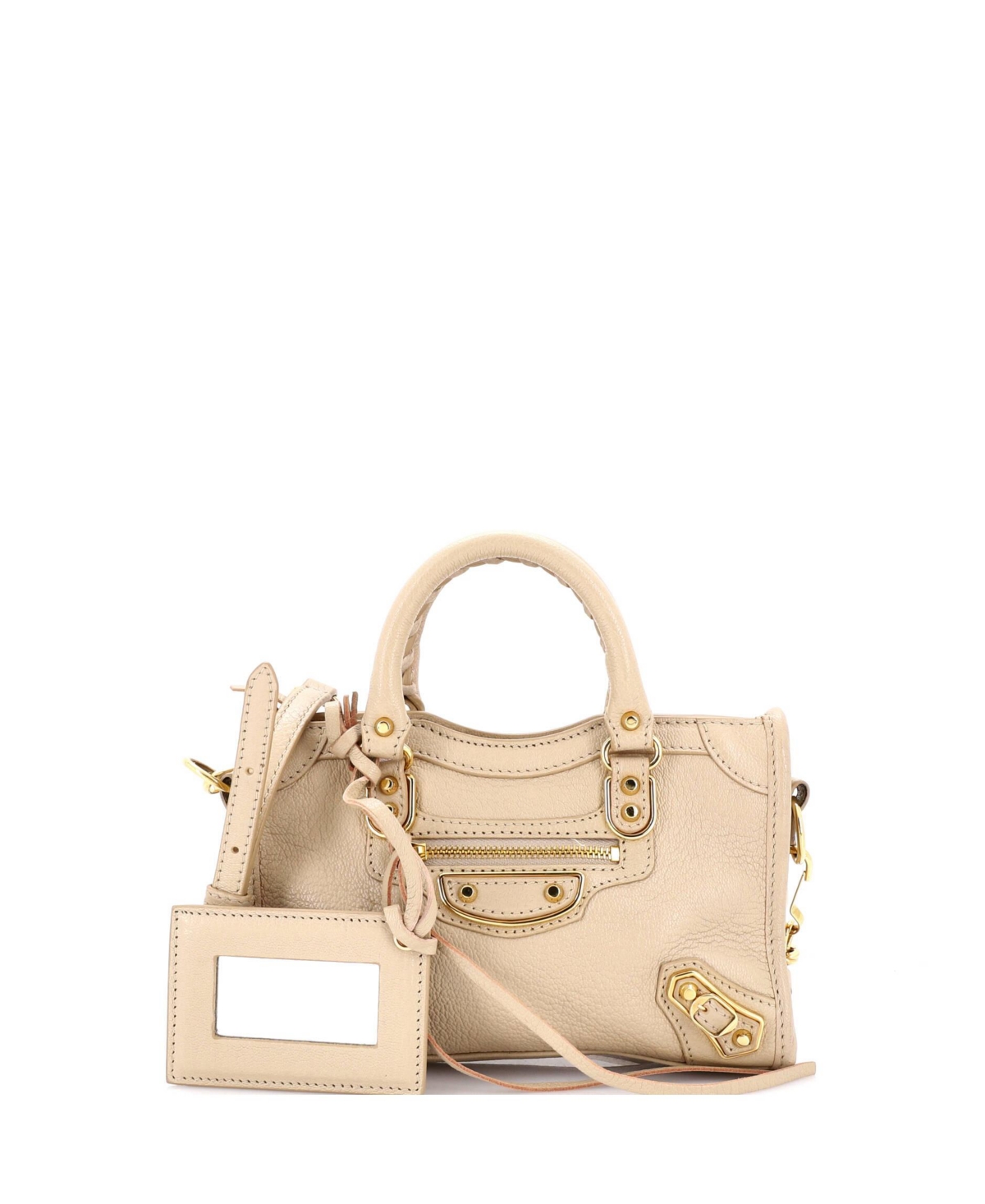 Pre-Owned Balenciaga Mini City Classic Studs Bag Leather