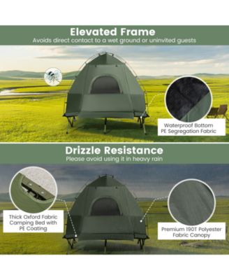 5-in-1 2-Person Foldable Outdoor Camping Tent Cot with Air Mattress and Sleeping Bag