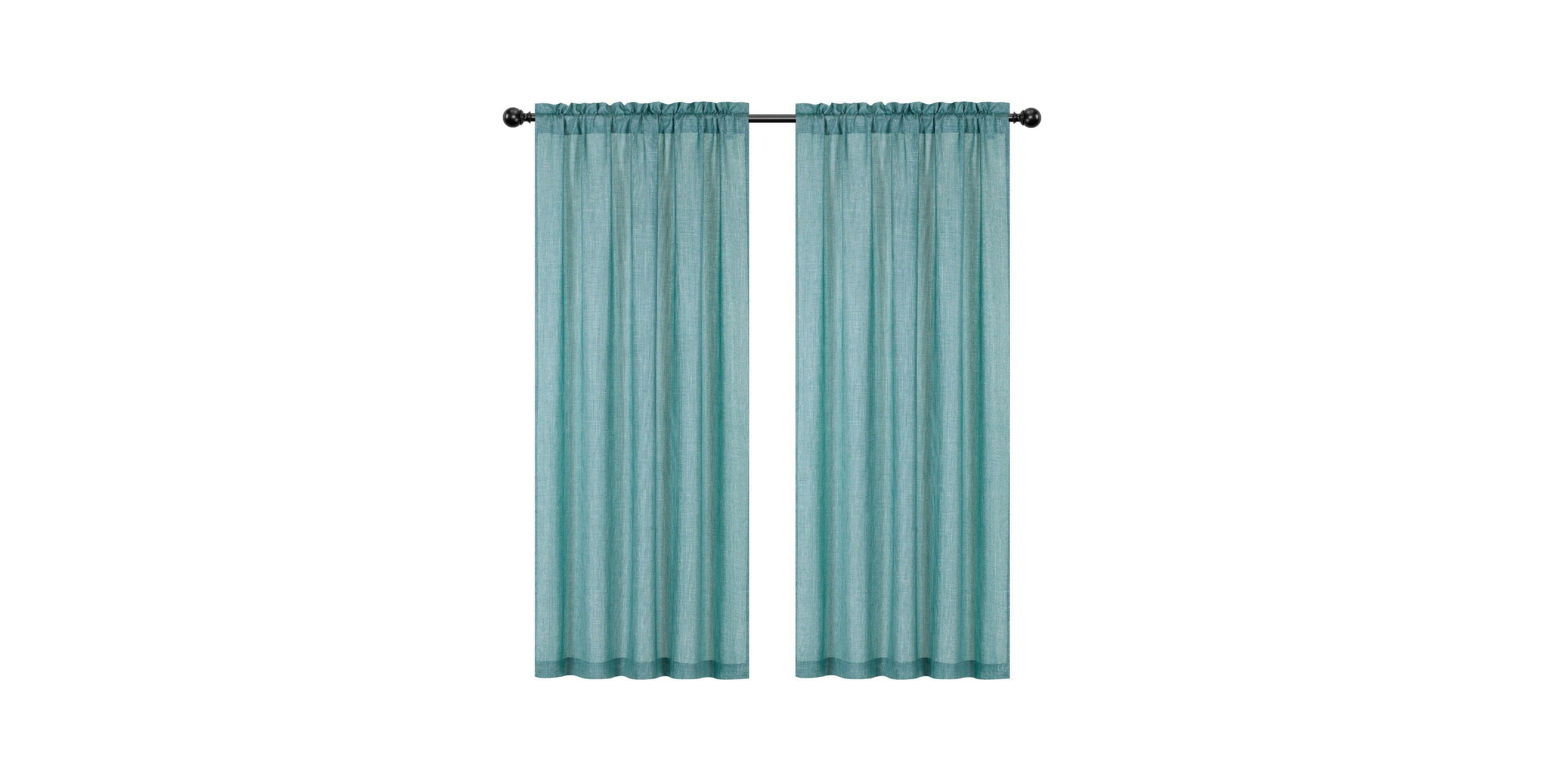 Kate Aurora Royal Living 2 Pack Rod Pocket Light Filtering Velvet Window Curtain Panels - Gray