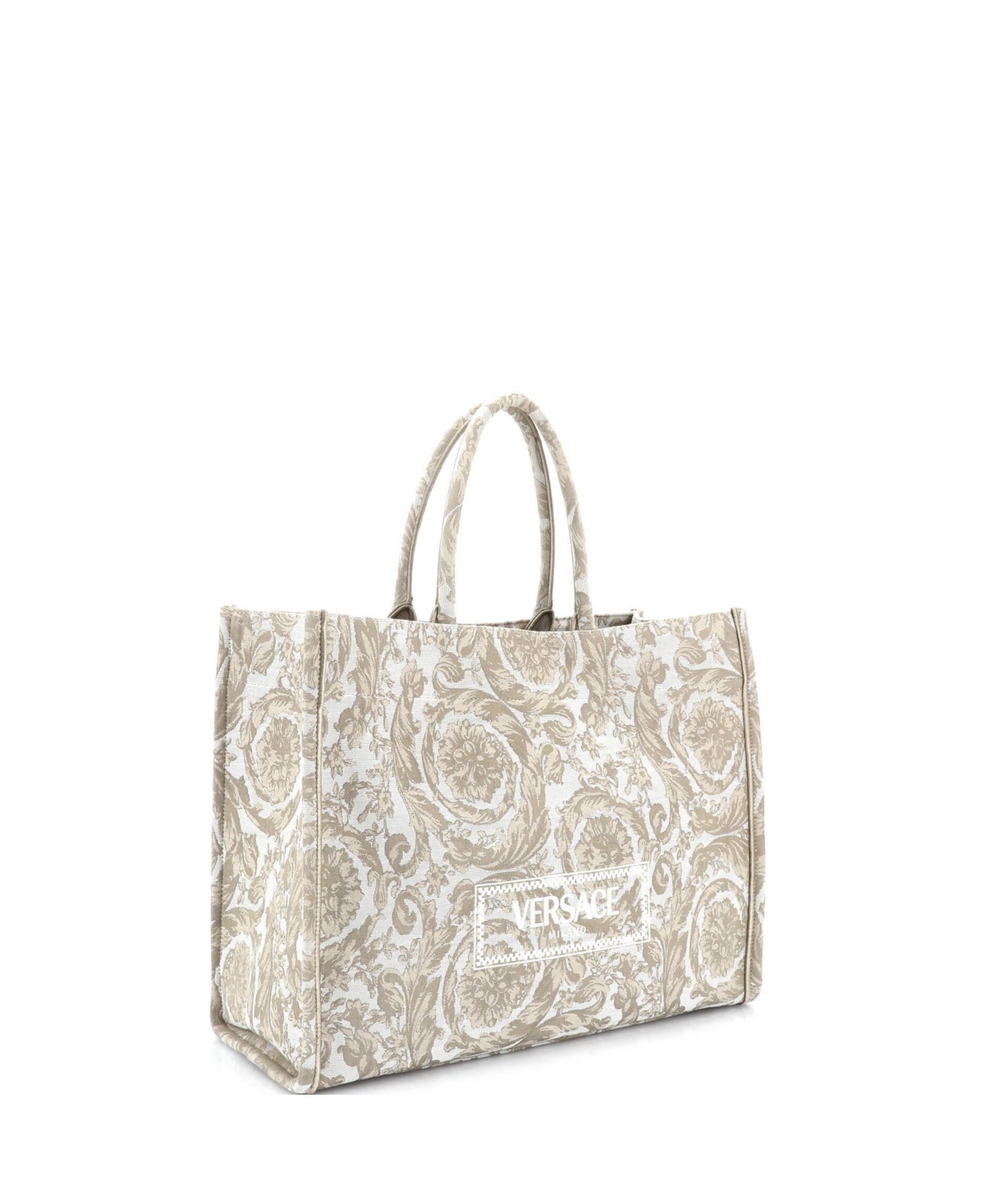 Pre-Owned Versace Athena Tote Barocco Jacquard