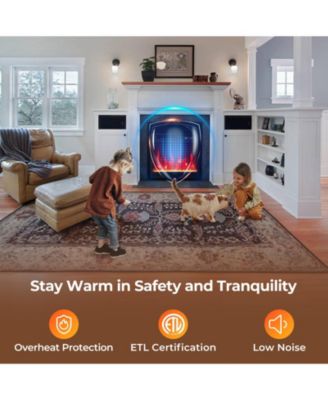 | Electric Fireplace Heater Insert | 18 Inch with Overheat Protection