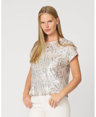 Women's Cluster Sequin Easy Tee