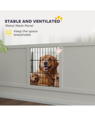 Whelping Box for Dogs w/ Pee Pad for Large Dogs, 49" x 47" x 19"