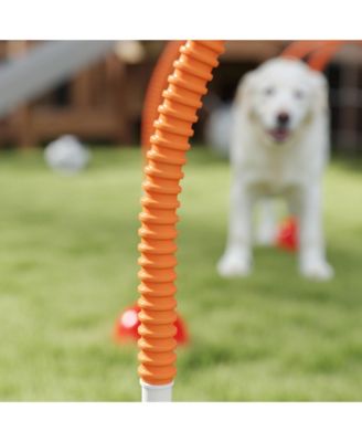 4 Piece Dog Agility Equipment w/ 4 Adjustable Width Doors, Carry Bag