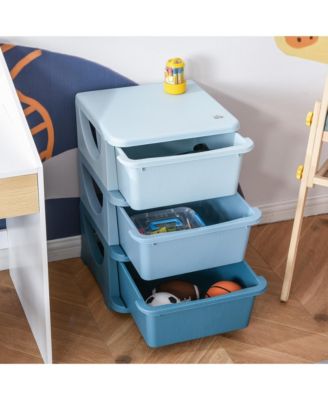 22.25" 3 Tier Kids Storage Unit Dresser Tower,