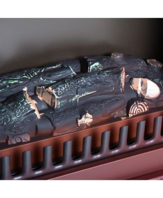 Freesding Electric Fireplace Heater with LED Log Flames,