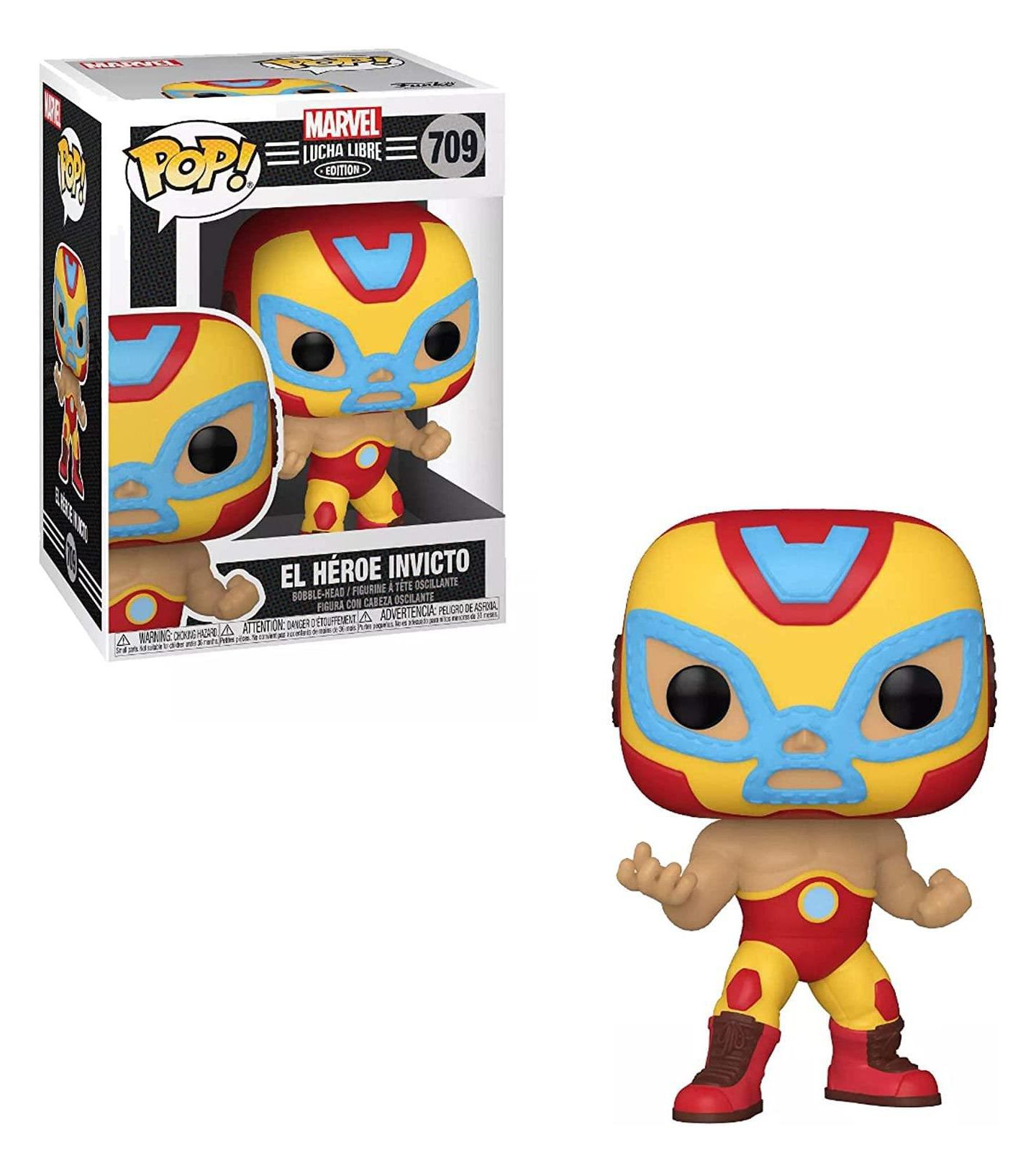 Детская фигурка Funko Pop! Iron Man (Marvel Luchadores) 3.5" Vinyl, от 3 лет, цвет: Assorted Pre-Pack — фото 3