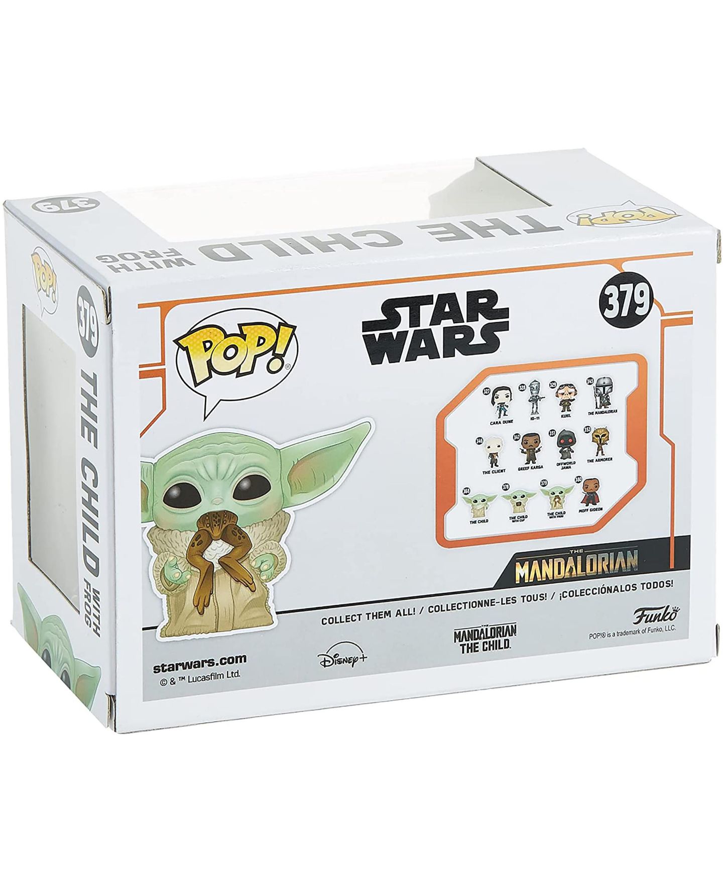 Детская фигурка Star Wars Funko Pop! The Mandalorian The Child with Frog 3.75" Vinyl Figure Ages 3+, цвет: Зелёный — фото 3
