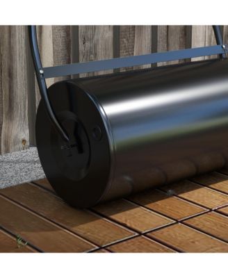 46L Lawn Roller, Push/Tow Behind Sod Roller with U Shaped Handle