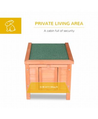 Wooden Rabbit Hutch 20'' Pet Habitat Cages Bunny Small Animal House New