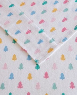 Novelty Printed Flannel 3-Pc. Sheet Set, Twin