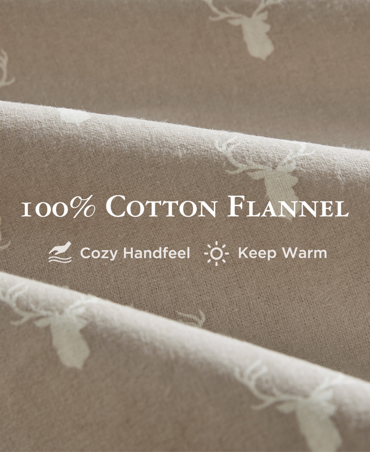 Woolrich Printed Flannel 3-pc. Sheet Set, Twin In Brown