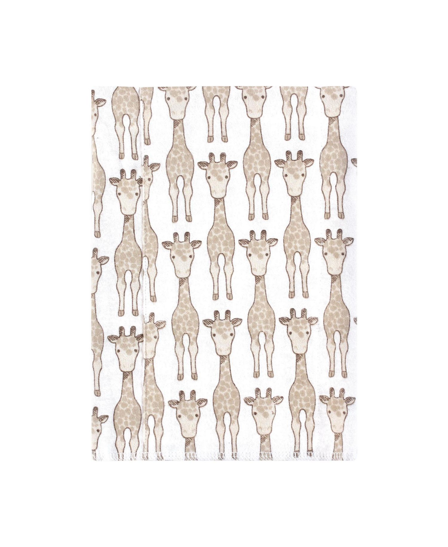Cotton Flannel Burp Cloths 7-Pack, Giraffe