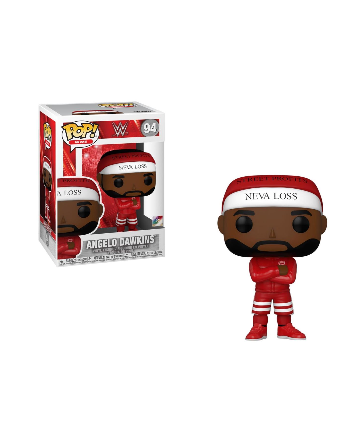 Детская фигурка Funko Pop! WWE Street Profits Angelo Dawkins 3.75" Vinyl Figure Ages 3+ — фото 2